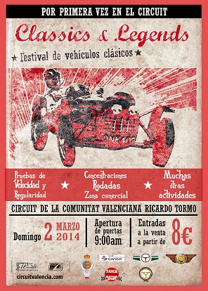 Classics and Legends 2014 Cheste: Feria de vehículos Clásicos en el Circuit de la Comunitat Valenciana 
