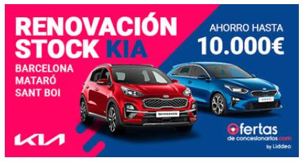 OUTLET KIA: Renovación Stock KIA: Coches Nuevos y Km0 con hasta 10.000€ de ahorro en 3 días