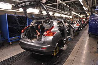 La producción de vehículos en reino unido crece un 7,7% en 2012
