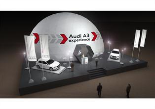 Audi ofrece en madrid y barcelona una experiencia audiovisual sobre el a3