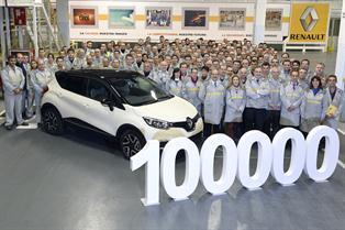 Renault alcanza una producción de 100.000 unidades del Captur