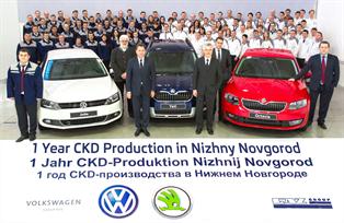Volkswagen celebra un año de producción en la planta rusa de Nizhny Novgorod