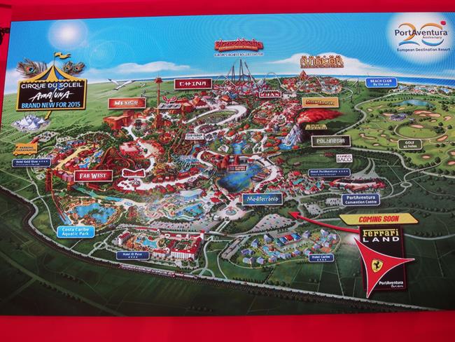 El parque temático Ferrari Land estará separado de PortAventura