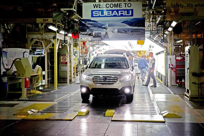 Subaru alcanza los 3 millones de vehículos producidos en Estados Unidos desde 1989