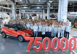 Renault fabrica su Captur número 750.000 en la planta de Valladolid
