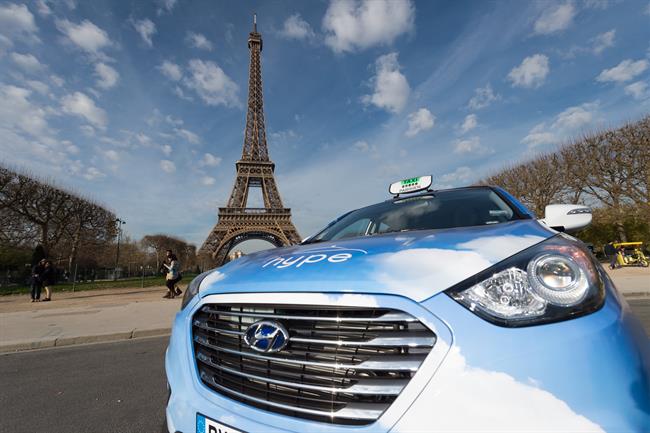 Hyundai entregará 60 vehículos de hidrógeno para taxi en París