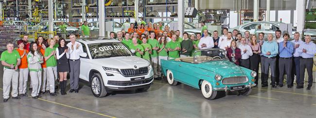 Skoda alcanza dos millones de vehículos en Kvasiny (República Checa)