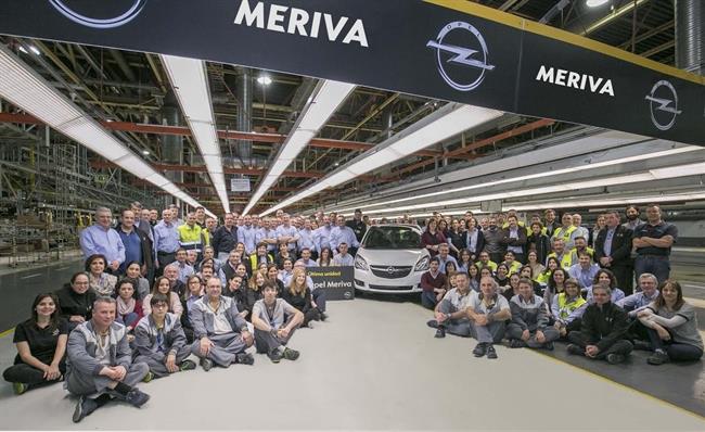 La planta de GM de Figueruelas se despide del Opel Meriva