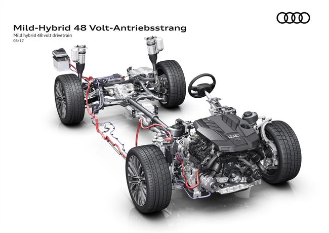 El nuevo Audi A8 contará por primera vez con un sistema de hibridación ligera de serie