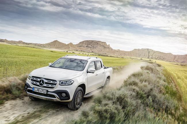 El nuevo 'pick-up' Clase X de Mercedes-Benz llegará a Europa en noviembre, con hasta 258 caballos