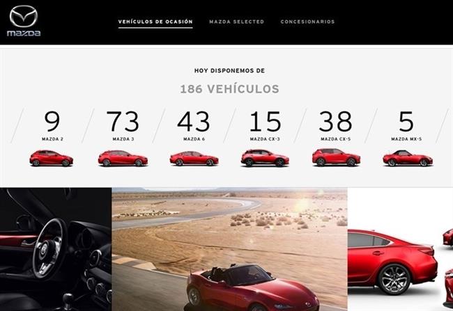 Mazda España lanza su nueva web de vehículos de ocasión, con un 'stock' de más de 150 coches