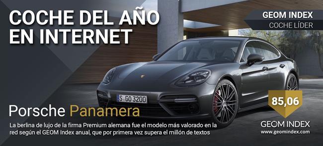 El Porsche Panamera, coche del año para los internautas españoles, según Geom Index