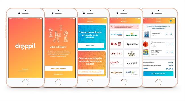 Seat y Saba presentan Droppit, una 'app' que lleva la compra del supermercado al coche