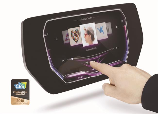 La pantalla 3D Touch Surface Display de Continental, premiada con el CES 2018 a la Mejor Innovación