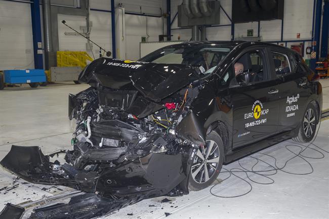 El nuevo Nissan Leaf se convierte en el primer 100% eléctrico con las cinco estrellas de Euro NCAP