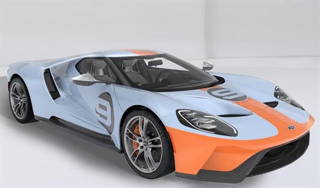 Ford lanza una edición limitada del GT con los colores azul y naranja Heritage