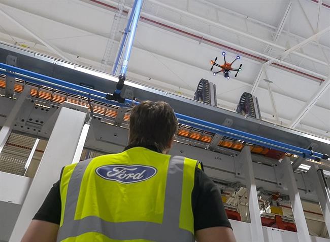 Ford utiliza drones de inspección para garantizar la seguridad de sus trabajadores