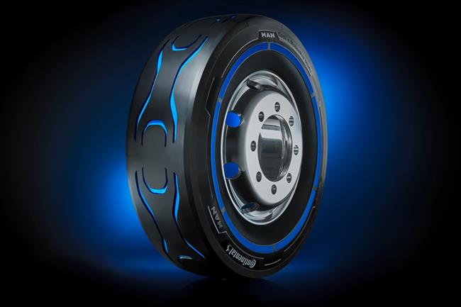 Continental presenta un neumático exclusivo especialmente diseñado para el camión eléctrico MAN CitE