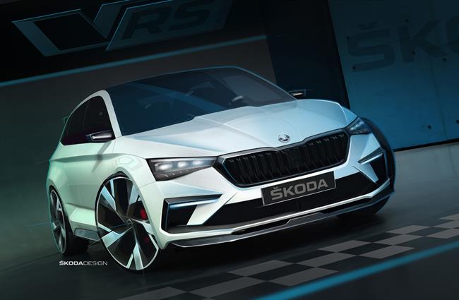 El Vision RS de Skoda será un híbrido enchufable con 245 caballos y una autonomía de 70 kilómetros