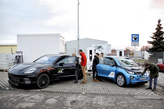 El proyecto Fast Charge (BMW y Porsche) desarrolla una estación de recarga hasta nueve veces más rápida