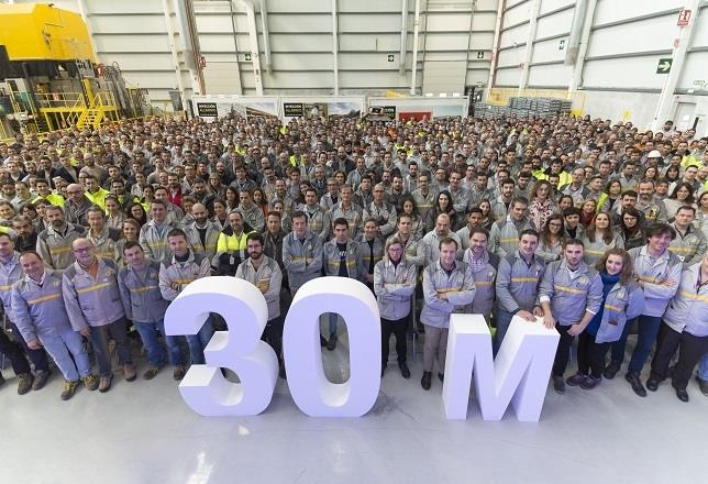 La factoría de Renault en Valladolid alcanza 30 millones de motores producidos desde 1965