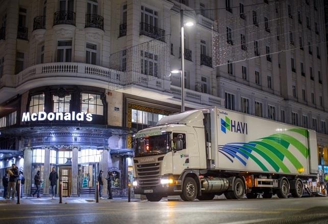 Havi y Scania añadirán 14 vehículos de gas a la flota de McDonald's para reducir las emisiones de CO2