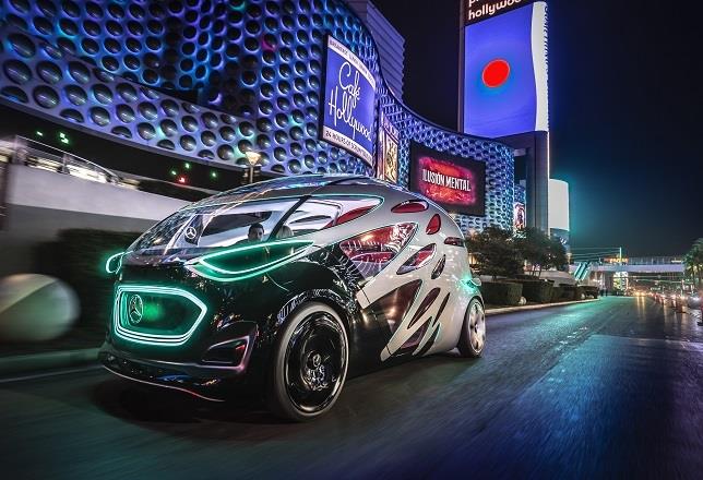 Mercedes-Benz Vans exhibe su concepto de movilidad eléctrica y autónoma en Las Vegas (EE.UU.)