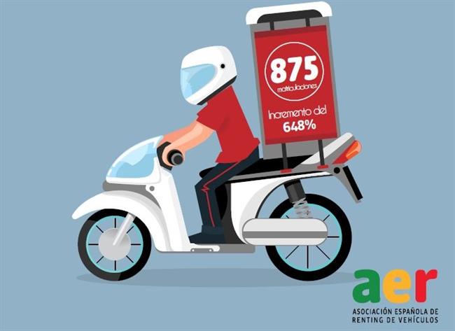 El renting de motocicletas y ciclomotores se multiplica por más de siete en 2018