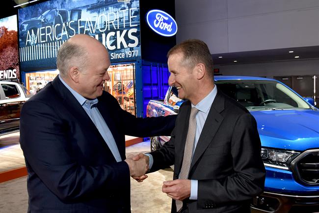 Ford y Volkswagen lanzarán en 2022 su primer 'pick-up' conjunto y estudian colaborar en furgonetas