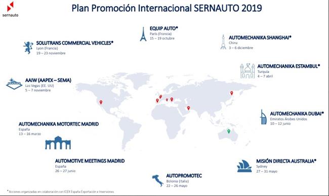Sernauto pone en marcha un plan para impulsar la internacionalización de los fabricantes españoles