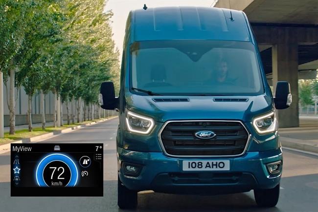 Ford incluye un sistema de conducción inteligente en sus vehículos comerciales para ahorrar combustible