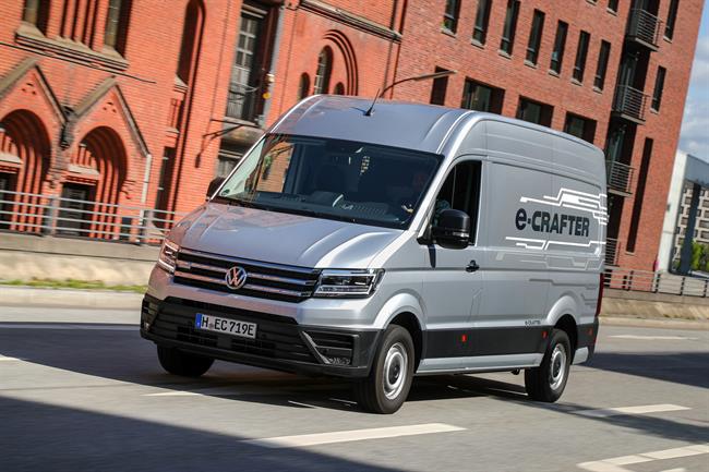 Volkswagen pone a la venta en España la versión eléctrica del Crafter, con 170 kilómetros de autonomía