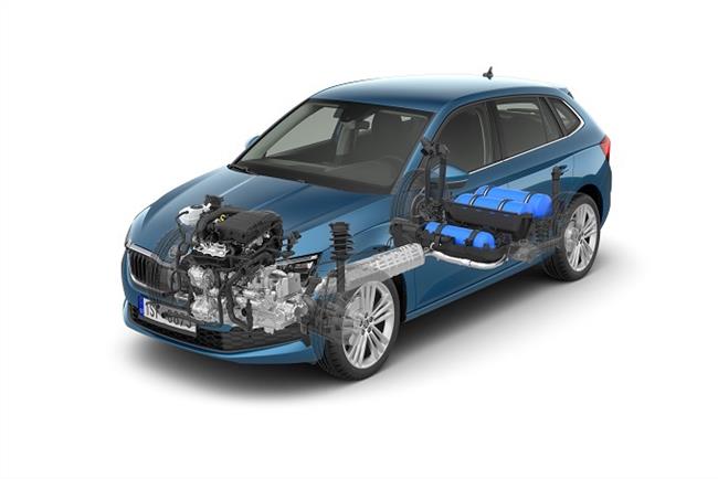 Skoda amplía la gama del nuevo Scala con una variante de gas natural