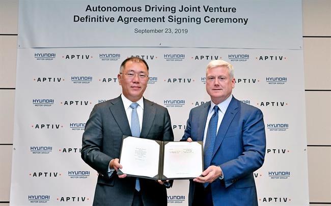 Hyundai y Aptiv invertirán 3.670 millones en una nueva 'joint venture' para la conducción autónoma