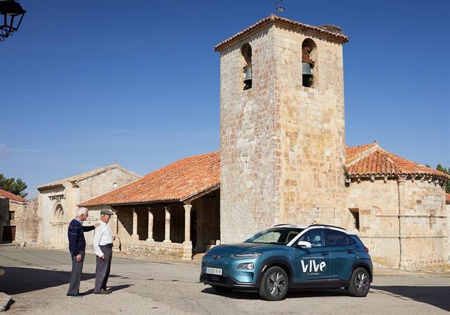 Hyundai ofrece en un pueblo de Guadalajara de 60 habitantes un servicio gratuito de coche compartido