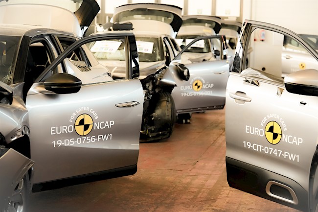 Casi el 75% de los coches probados en 2019 por Euro NCAP obtuvo la máxima puntuación de seguridad