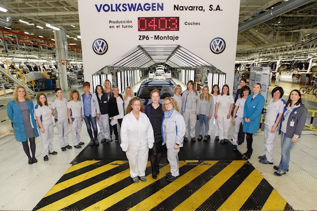 Volkswagen Navarra aumenta un 130% el número de trabajadoras en 15 años
