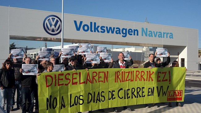 LAB critica las "consecuencias" de un ERTE en Volkswagen para los trabajadores de empresas proveedoras