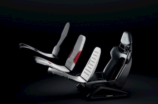 Porsche presenta una tecnología de impresión 3D para asientos deportivos con la forma del cuerpo