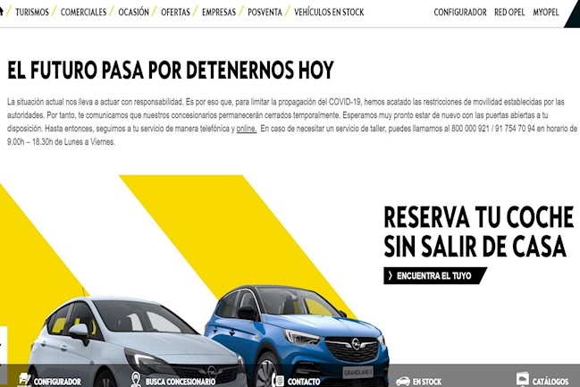 Opel lanza un localizador para buscar vehículos en sus concesionarios y reservarlos a través de la web