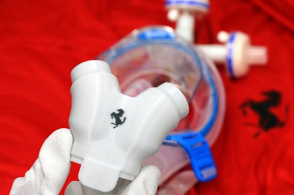 Ferrari produce componentes para respiradores y máscaras para ayudar en la lucha contra el coronavirus