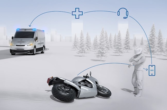 Bosch lanza la llamada automática de emergencia para motos