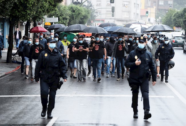 Los trabajadores de Nissan en Barcelona se manifiestan en Santander
