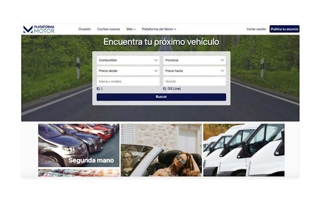 Plataforma del Motor lanza un nuevo portal de anuncios de coches de segunda mano