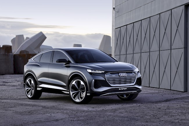 Audi lanzará en 2021 el nuevo coupé Q4 e-tron, con una autonomía superior a los 500 kilómetros