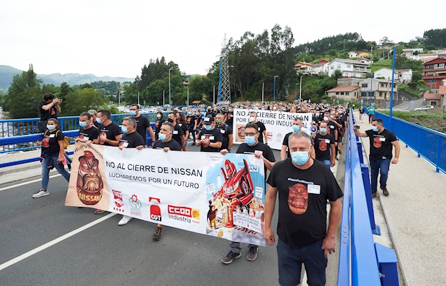 Trabajadores de Nissan se manifestarán el miércoles en Madrid por el cierre de su planta de Barcelona