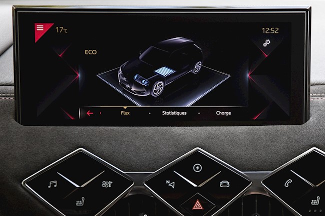 DS permite controlar el nivel de autonomía eléctrica de su DS3 Crossback E-Tense a través del móvil