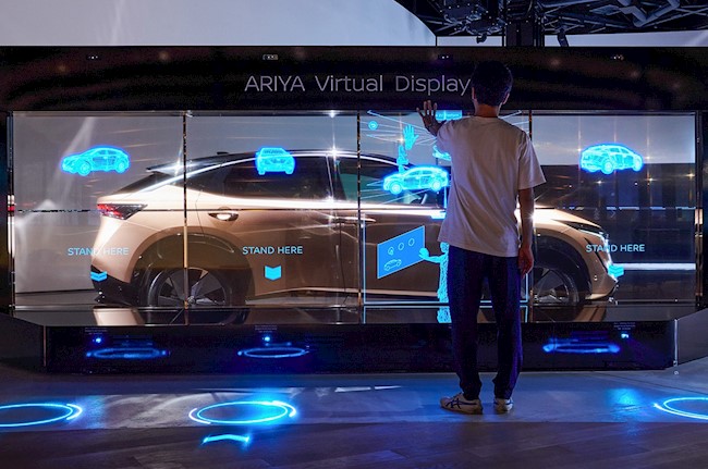 Nissan permite estacionar a cambio de energía eléctrica en su Nissan Pavillion de Japón