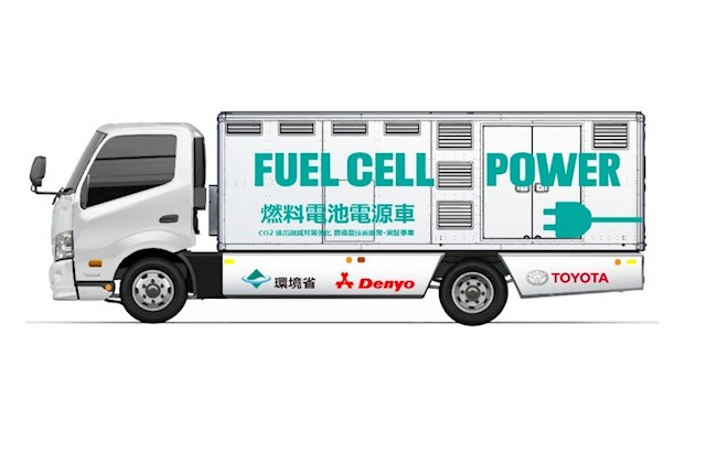 Toyota y Denyo inician las pruebas de su vehículo de suministro de energía a partir de hidrógeno