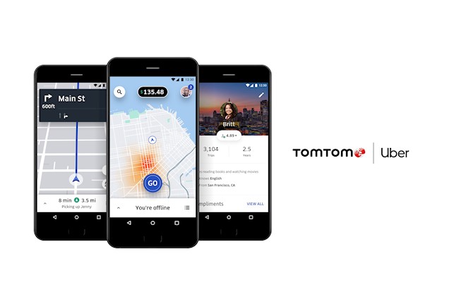 TomTom refuerza su acuerdo con Uber, que tendrá acceso a sus mapas y datos de tráfico